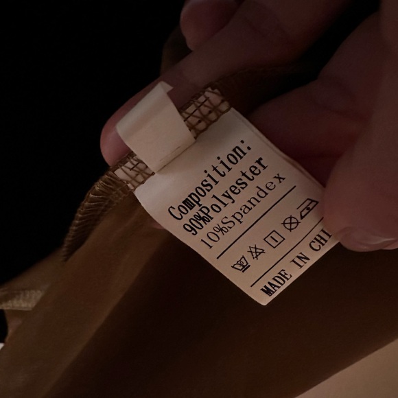 Women's Open-Front Draped Jacket - Camel - Picture 8 of 9